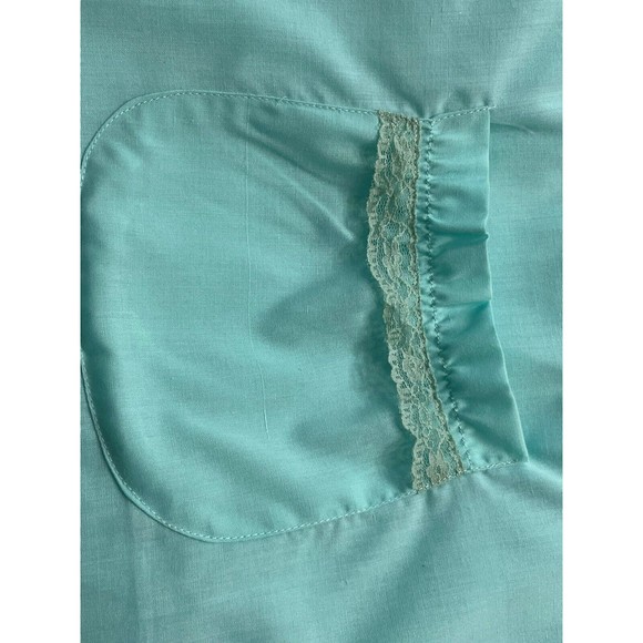 Nucci Intimates Woman’s Vintage Nightgown House Dress 3X Light Blue Button Front - Picture 16 of 16